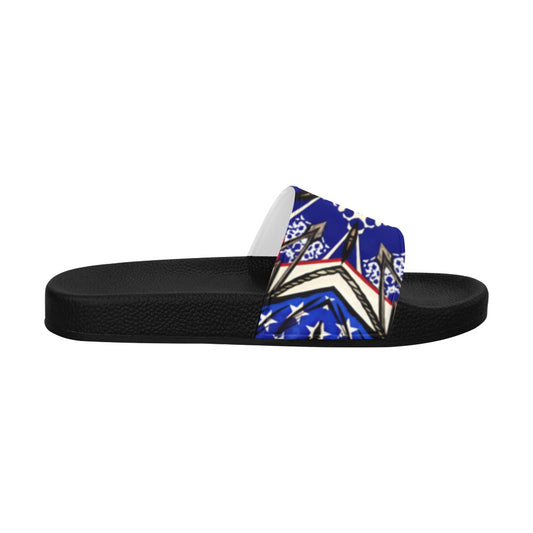 Men's Kaleidoscope Star Pattern All-Over Print Men's Slide Sandals