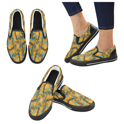 Women's Kaleidoscope Aztec Slip-on Canvas Shoes