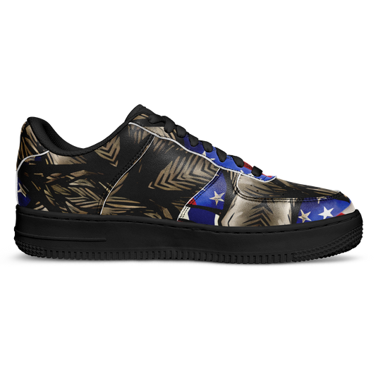 Women's Patriotic Kaleidoscope Pattern All-Over Print Core Low Shoes