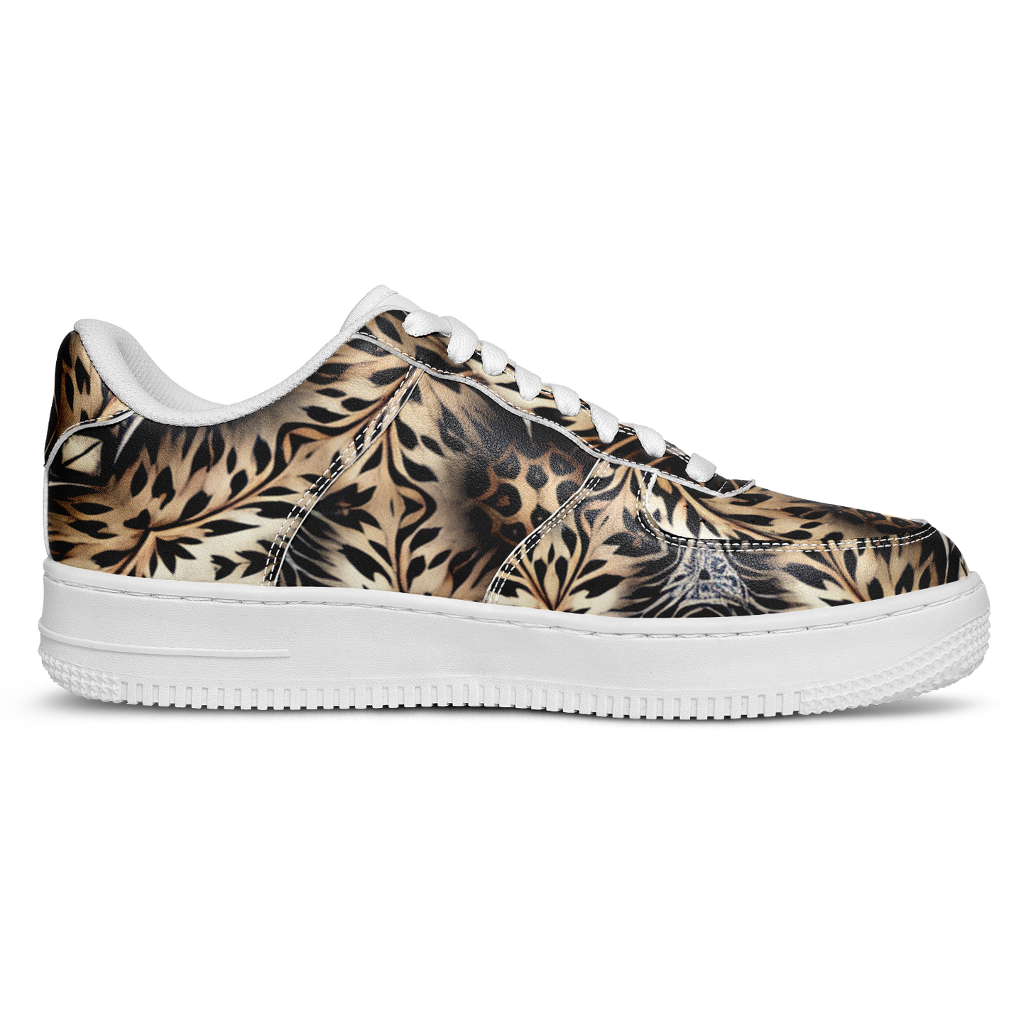 Men's Leopard Kaleidoscope Pattern All-Over Print Core Low Shoes
