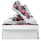 Women's Red, White & Blue Geometric Star Pattern All-Over Print Urban Peak Low Shoes