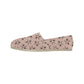 Women's Blush Pink Kaleidoscope Pattern Classic Canvas Slip-On