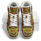 Men's Bold African Kente Inspired Pattern All-Over Print Motion High Top Shoes