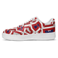 Women's Red Geometric Kaleidoscope Core Low Shoes