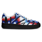 Women's Red White Blue Geometric Pattern All-Over Print Core Low Shoes