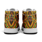 Men's Bold African Kente Inspired Pattern All-Over Print Motion High Top Shoes