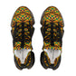 Women's African Kente Geometric Pattern All-Over Athletic Sneakers