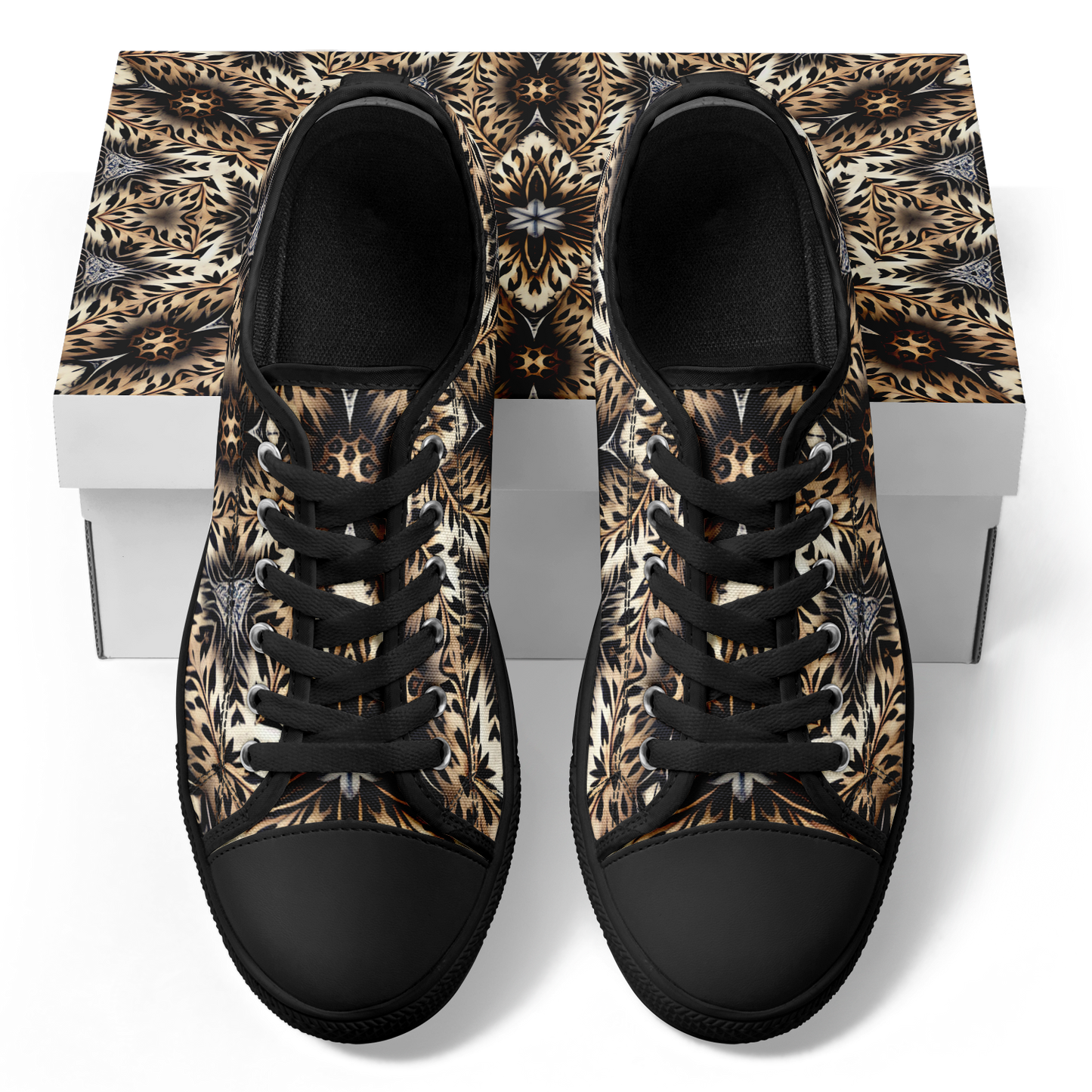 Men's Leopard Kaleidoscope Pattern All-Over Print Urban Peak Low Shoes