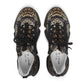 Women's Leopard Pattern All Over Print Mesh Fashion Sneakers