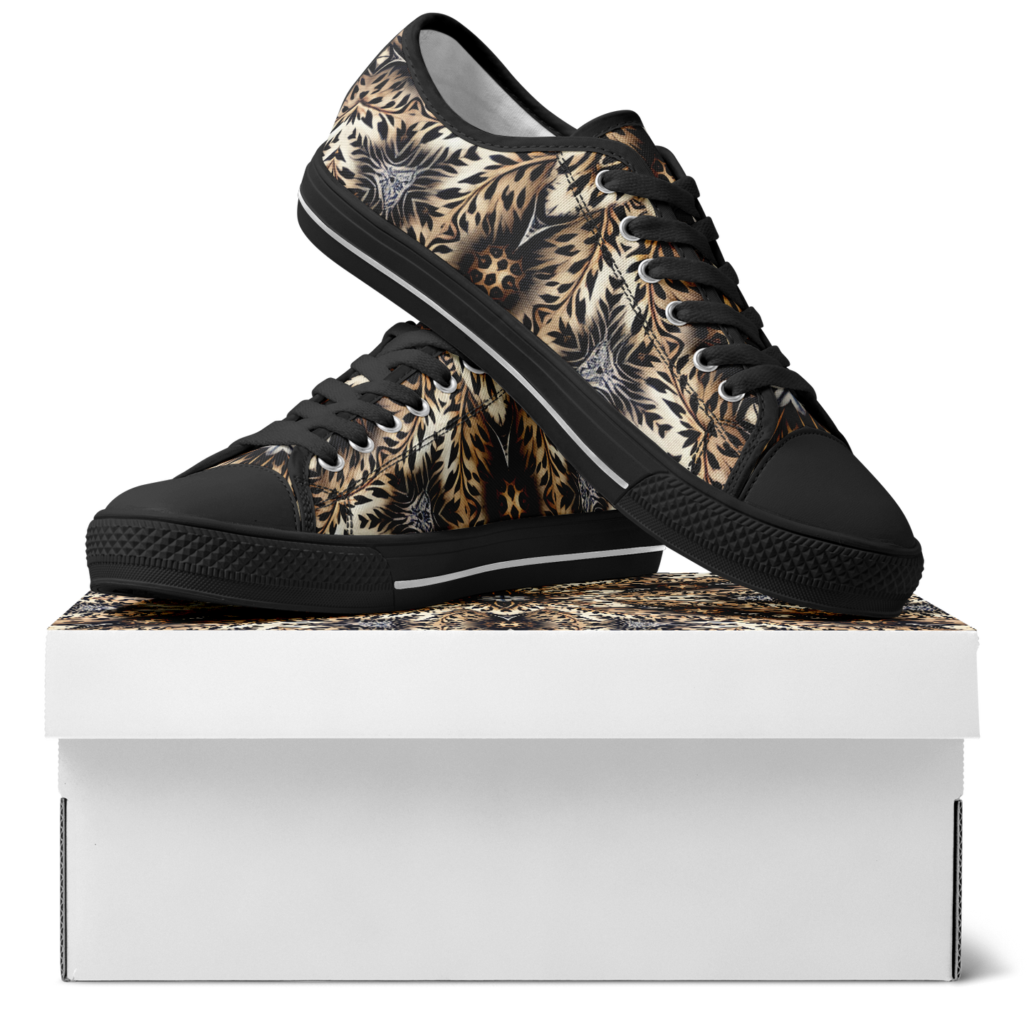 Men's Leopard Kaleidoscope Pattern All-Over Print Urban Peak Low Shoes