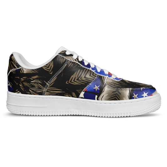Men's Patriotic Kaleidoscope Pattern All-Over Print Core Low Shoes