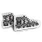 Women’s Black Intricate Silver Chain Tattoo Pattern High Urban Peak High Top Shoes