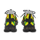 Women's Red Yellow Green Black Stars Athletic Mesh Sneakers