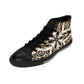 Men Brown & Black Kaleidoscope Pattern All Over Print High-Top Sneakers