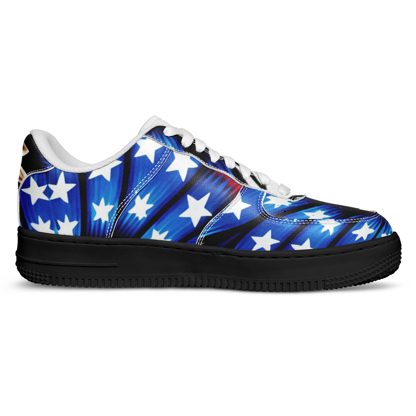 Men's American Flag Pattern All-Over Print Core Low Shoes