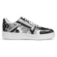 Men' Monochrome Gothic Kaleidoscope Pattern All Over Print Core Low Shoes