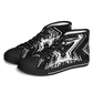 Women's Black & White Kaleidoscope Pattern All Over Print Urban Peak High Top Shoes