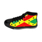 Women's Red Yellow Green Black Stars Pride Flag High-Top Sneakers