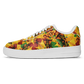 Men's Vibrant Red Yellow & Green African Kente Geometric Pattern All-Over Print Core Low Shoes
