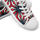 Men's Red, White & Blue Geometric Star Pattern All-Over Print Urban Peak Low Shoes