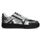 Men' Monochrome Gothic Kaleidoscope Pattern All Over Print Core Low Shoes