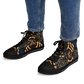 Men's Geometric Gold & Black Pattern Urban Peak High Top Shoes