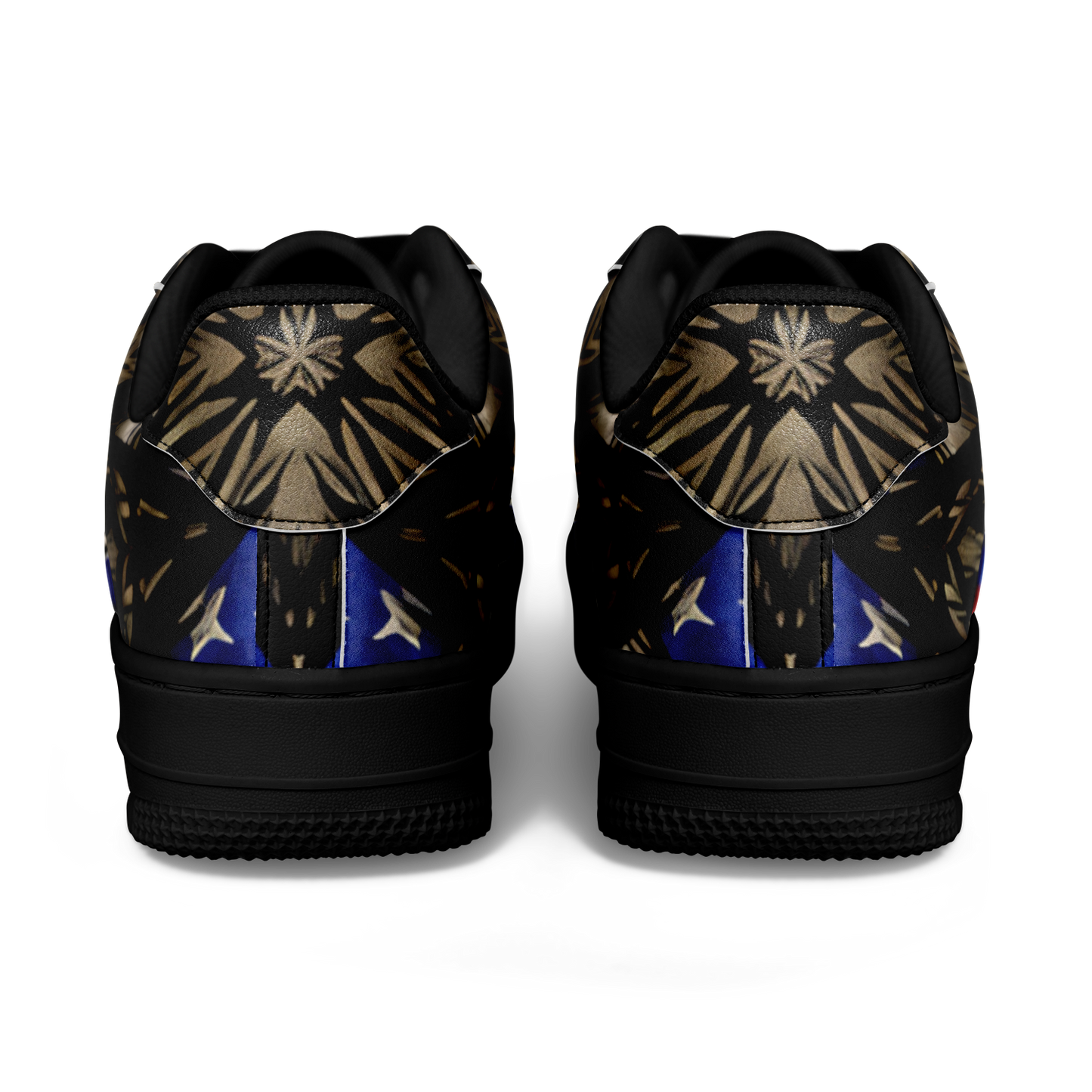 Men's Patriotic Kaleidoscope Pattern All-Over Print Core Low Shoes