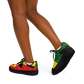 Women's Red Yellow Green and Black Stars Pattern All Over Print Urban Peak High Top Shoes