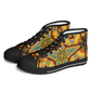 Women's Golden Geometric Mosaic Pattern Urban Peak High Top Shoes
