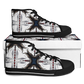 Women's Abstract Symmetry Pattern Urban Peak High Top Shoes