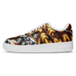 Men's Golden & White Kaleidoscope Pattern All-Over Print Core Low Shoes