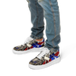 Men's Patriotic Star Kaleidoscope Pattern All-Over Print Core Low Shoes