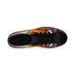 Men's Vibrant Orange Geometric Pattern All Over print High-Top Sneakers