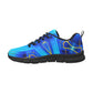 Men Vibrant Blue Geometric All-Over Print Breathable Running Shoes