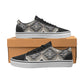 Men's Monochrome Geometric Pattern All Over Print Low Top Skateboarding Shoes