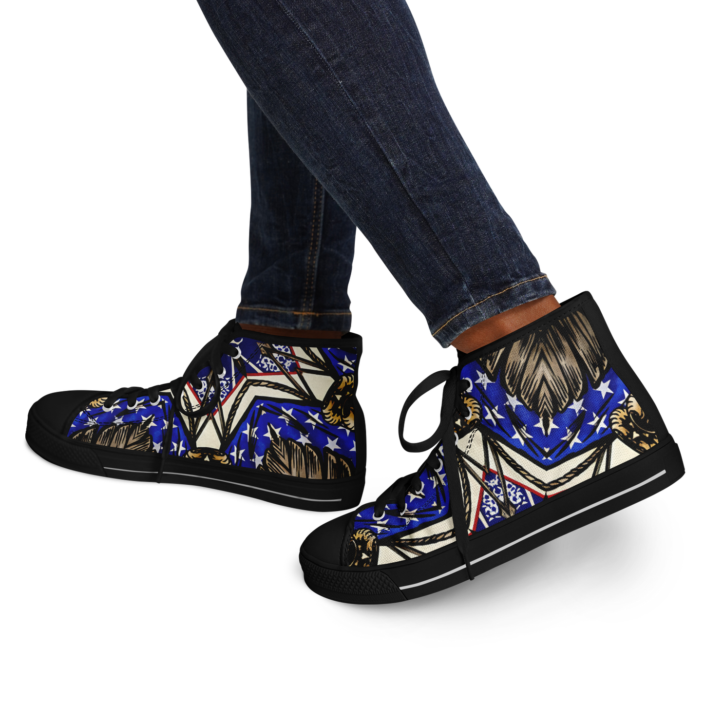 Women's Kaleidoscope Star Pattern All-Over Print Urban Peak High Top Shoes