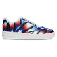 Women's Red White Blue Geometric Pattern All-Over Print Core Low Shoes