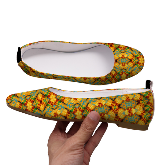 Women's Unisex Flat Leather Comfortable Round Toe Shoes