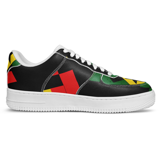 Women's Red Yellow Green and Black Stars Core Low Shoes
