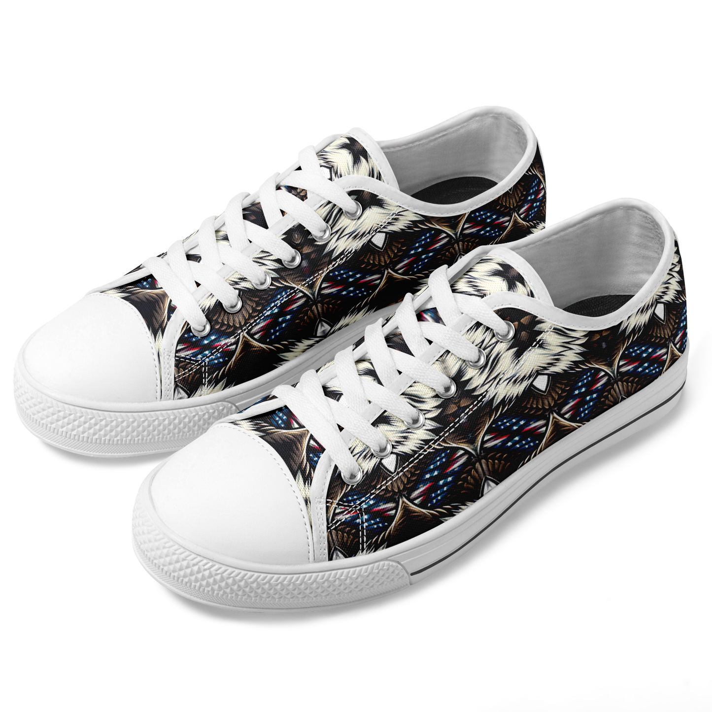 Women's Bold Geometric Pattern All-Over Print Urban Peak Low Shoes