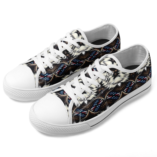 Women's Bold Geometric Pattern All-Over Print Urban Peak Low Shoes