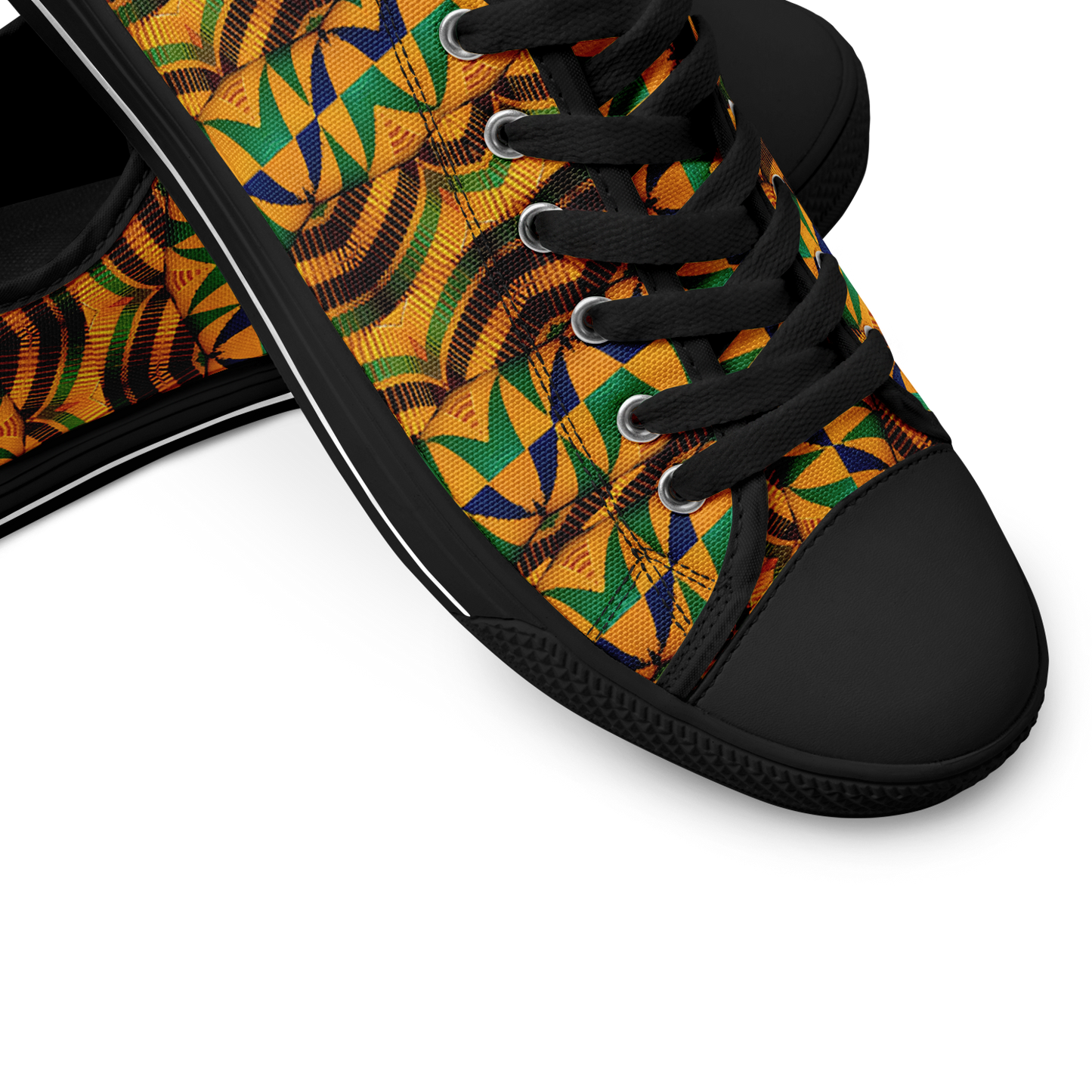 Women's African Kente Geometric Pattern All-Over Print Urban Peak Low Shoes