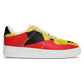 Women's Red Yellow Green and Black Stars Pattern All Over Print Urban Peak High Top Shoes