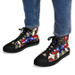 Men's Patriotic Stars & Cross Kaleidoscope Pattern All-Over Print Urban Peak High Top Shoes