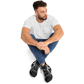 Men's Black & White Kaleidoscope Pattern All Over Print Urban Peak High Top Shoes