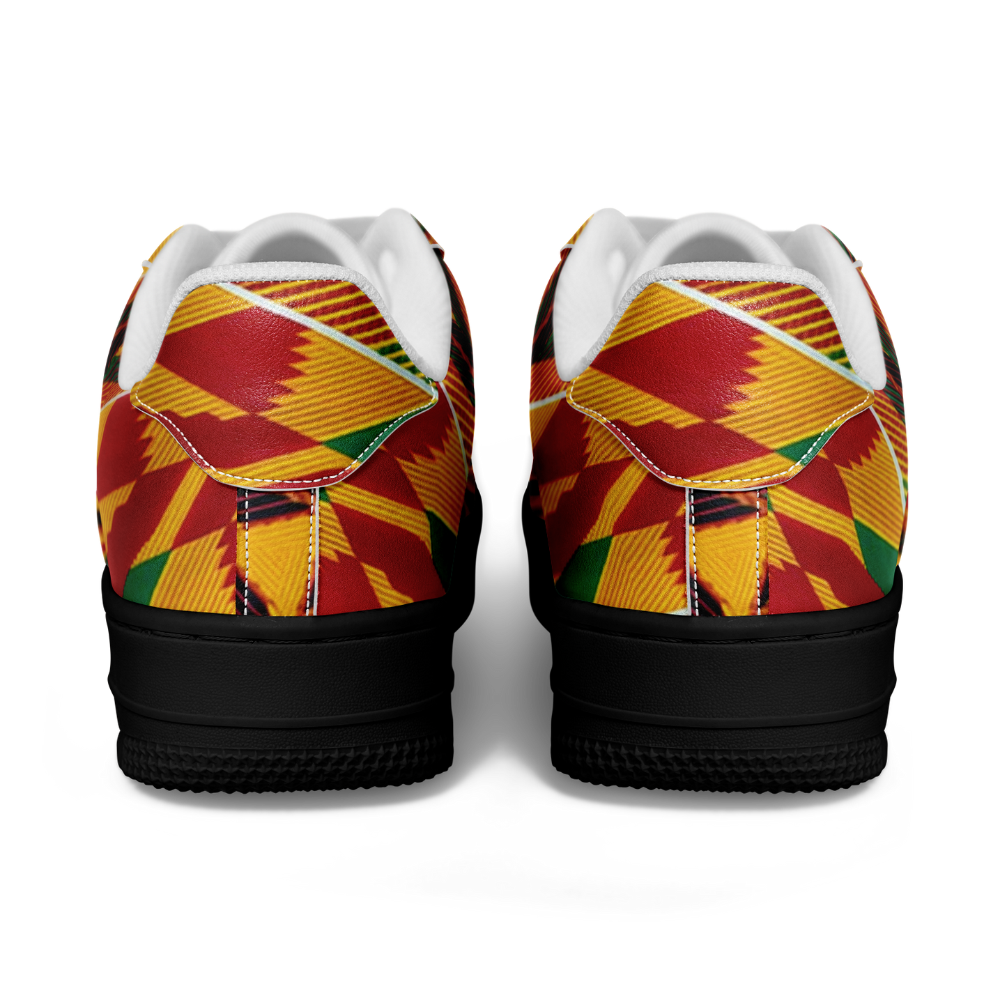 Men's Vibrant African Kente Geometric All-Over Print Core Low Shoes