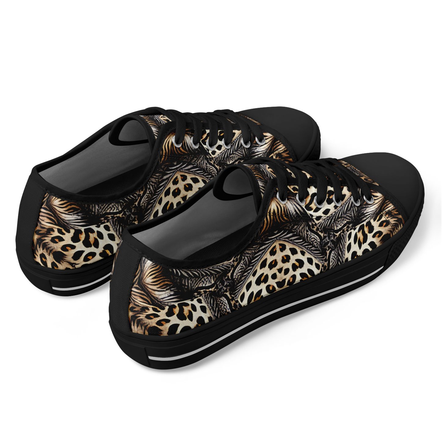 Women's Kaleidoscope Leopard Pattern All-Over Print Urban Peak Low Shoes