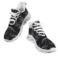 Men's Black & Silver Symmetry Pattern All-Over Print Twisted Sole Sneakers