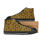 Men's Bold African Kente Inspired Pattern All-Over Print High Top Canvas Shoes