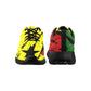 Men's Ghana Flag & Black Star Pattern All-Over Print Athletic Shoes